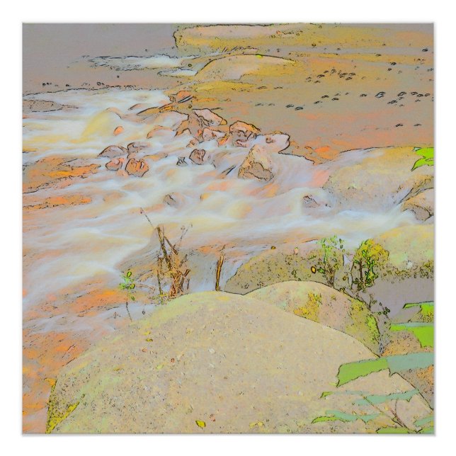 Affiche de flux pastel (Devant)