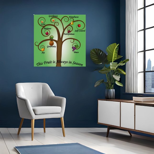 Affiche de foi Fruit de l'Esprit Écriture  (Créateur téléchargé)