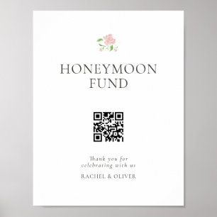Affiche de fonds de lune de miel de mariage chic b