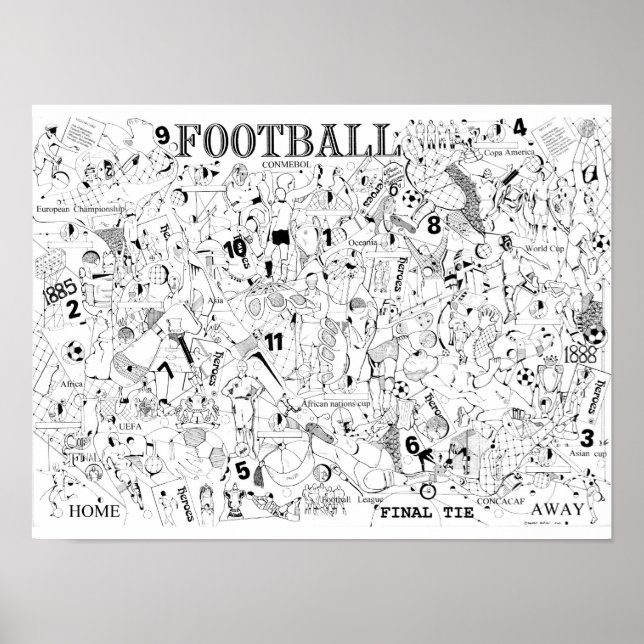 Affiche de football (Devant)