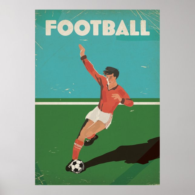 Affiche de football vintage (Devant)