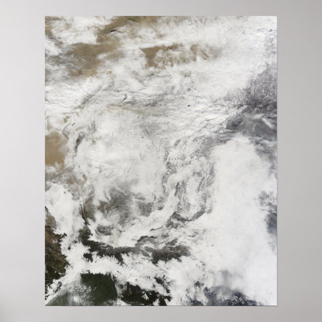 Affiche De fortes chutes de neige en Chine (Devant)