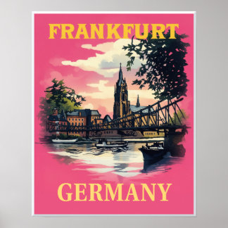 Affiche de Francfort, Allemagne 