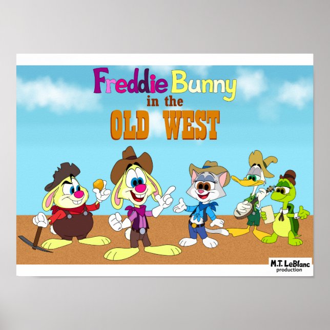 Affiche de Freddie Bunny dans le vieil Ouest (Devant)