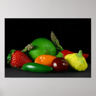 affiche de fruits et légumes DE 14.95