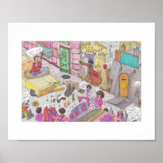 Affiche de funérailles disco Hit and Run