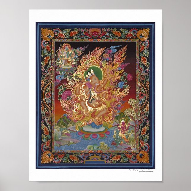Affiche de Ganesh à quatre bras (Devant)