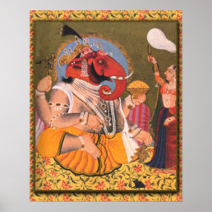 Affiche de Ganesh appropriée à l'encadrement ou à