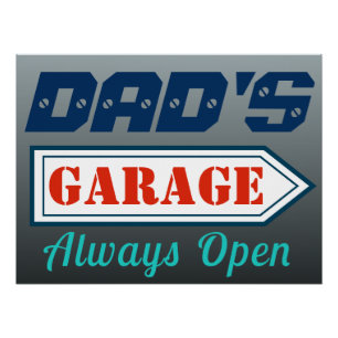 Affiche de garage brillante