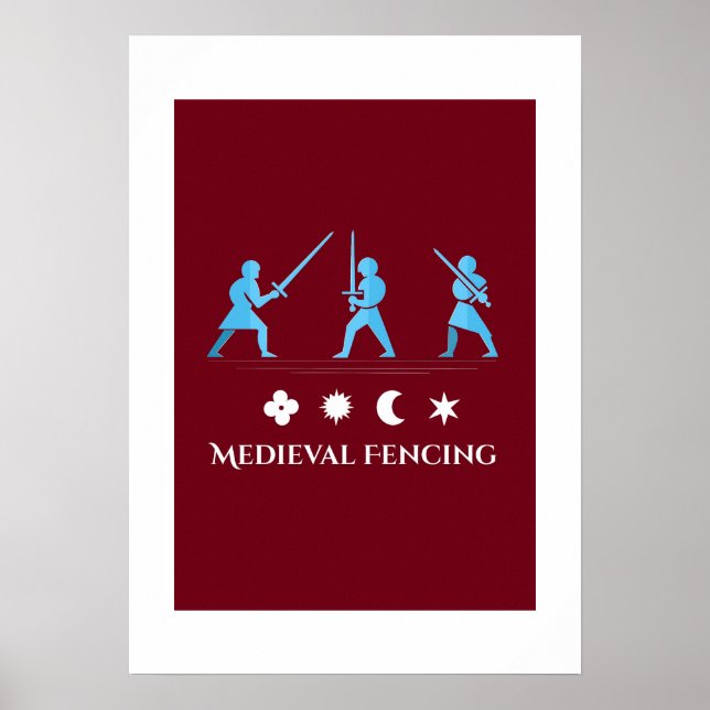 Affiche de gardes de chevalier minimal - Escrime M (Devant)