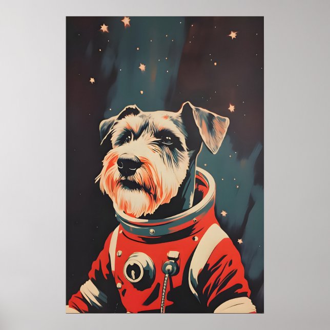 Affiche de Géant Schnauzer Astronaute, Géant Schna (Devant)
