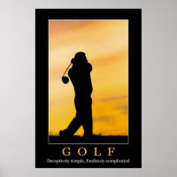 Affiche de golf