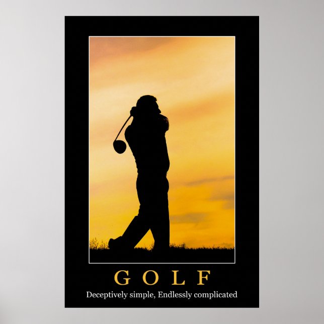 Affiche de golf (Devant)