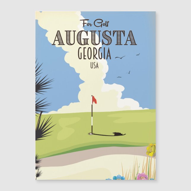 Affiche de golf d'Augusta Géorgie (Devant)