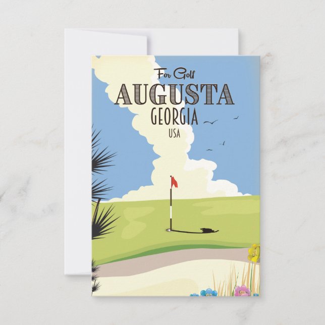 Affiche de golf d'Augusta Géorgie (Devant)