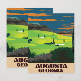 Affiche de golf d'Augusta Géorgie