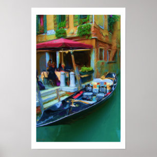 Affiche de gondole de Venise Italie