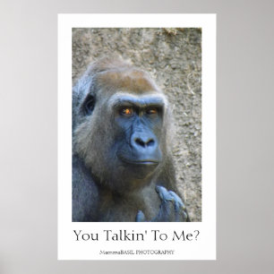 Affiche de gorille amusant !