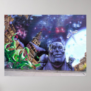 Affiche de graffiti de Montréal