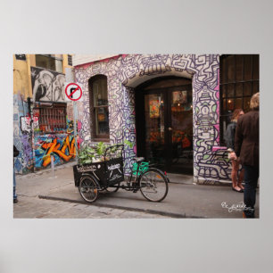 Affiche de graffiti et de vélo