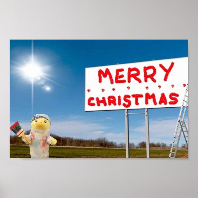 Affiche de graffiti Joyeux Noël (Devant)