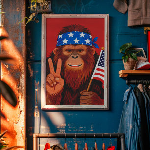 Affiche de grandefoot Americana impression sur pap