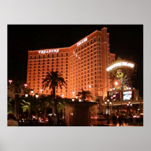 Affiche de graphique de vecteur de Las Vegas d'île