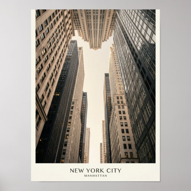 Affiche de gratte-ciel de New York (Devant)