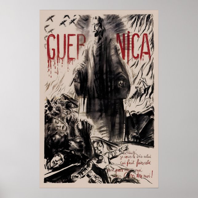 Affiche de Guernica Art de propagande de la guerre (Devant)