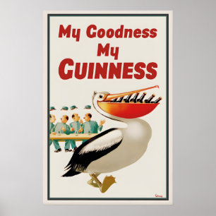 Affiche de Guinness Pelican  John Gilroy Vintage