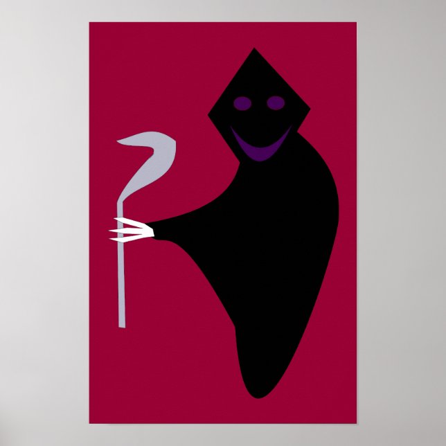 Affiche de Halloween Faucheuse (Devant)