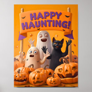 Affiche de Halloween pour enfants – Joyeuse Chasse