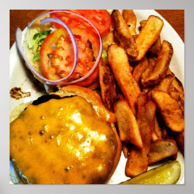 Affiche de hamburger (Devant)