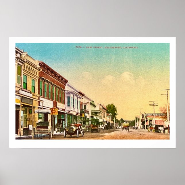 Affiche de Healdsburg Californie (Devant)