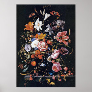 Affiche de Heem peinture florale Vase