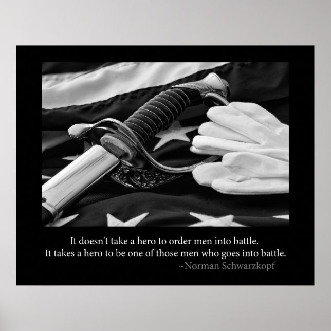 Affiche de héros militaire (Devant)