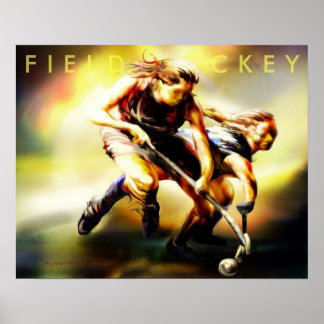 Affiche de hockey sur gazon