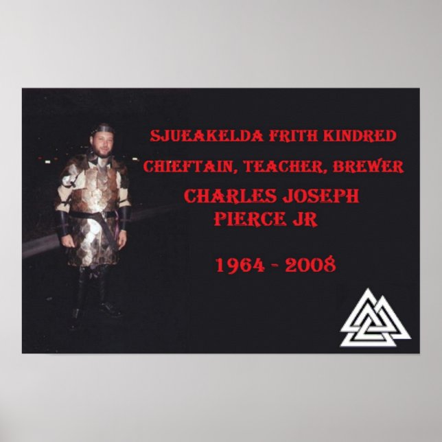 Affiche de hommage de Charles Pierce (Devant)