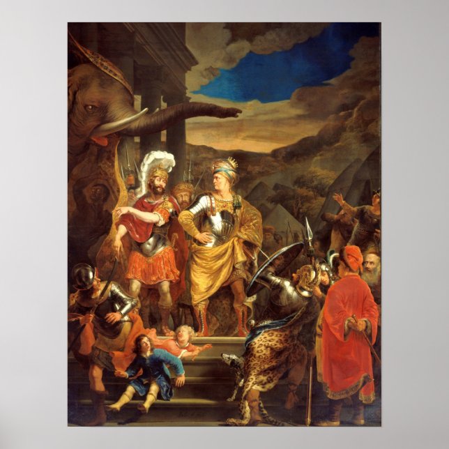 Affiche De Hooch - Ferdinand Bol Fabritius Et Pyrrhus (Devant)