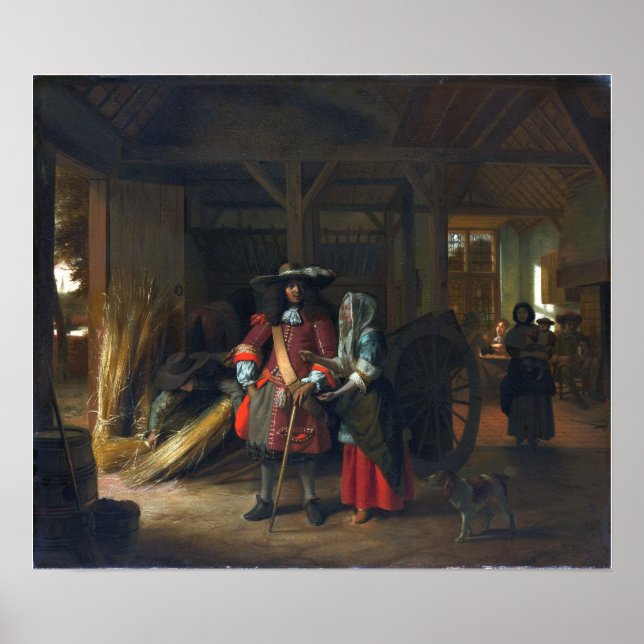 Affiche De Hooch - Payer L'Auberge (Devant)