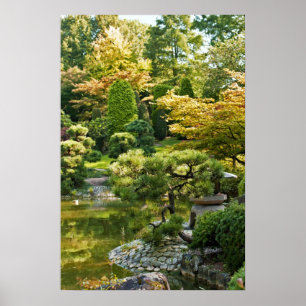 Affiche de jardin japonais