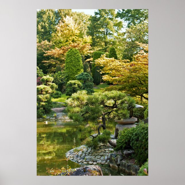 Affiche de jardin japonais (Devant)