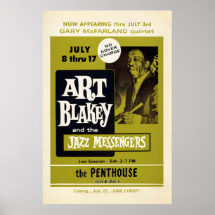 Affiche de jazz Art Blakey & The Jazz Messengers