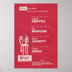 Affiche de jazz de Lee Morgan - Dernière nuit chez