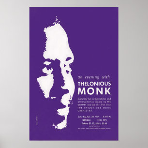Affiche de jazz de Thelonious Monk - Orchestre et
