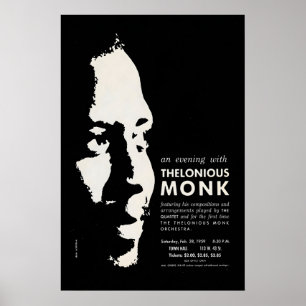 Affiche de jazz de Thelonious Monk - Orchestre et