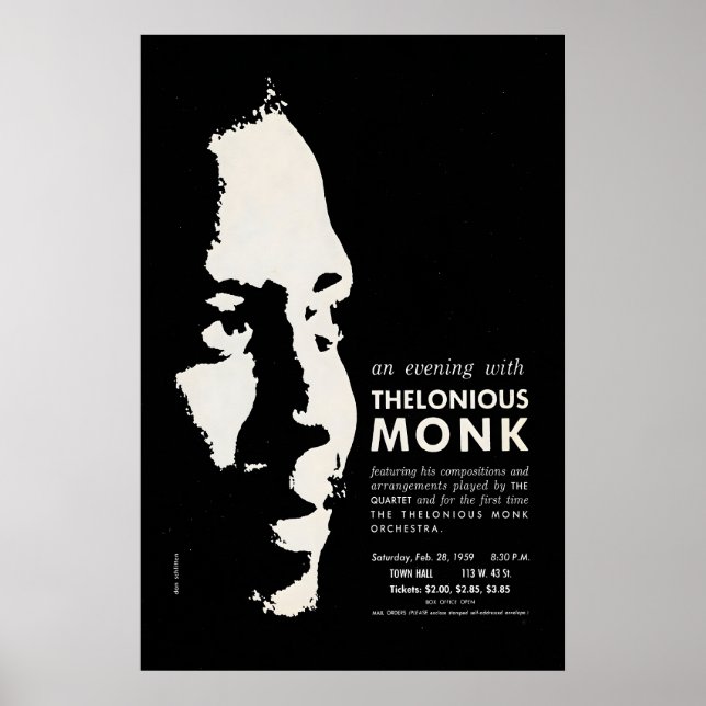 Affiche de jazz de Thelonious Monk - Orchestre et (Devant)
