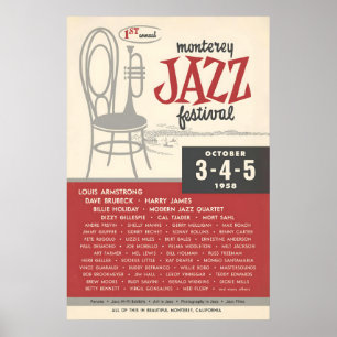 Affiche de jazz du festival de jazz de Monterey 19