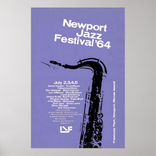 Affiche de jazz du festival de jazz de Newport 196