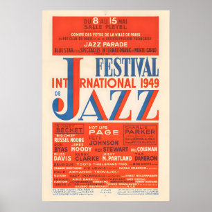 Affiche de jazz du Festival International de Jazz 